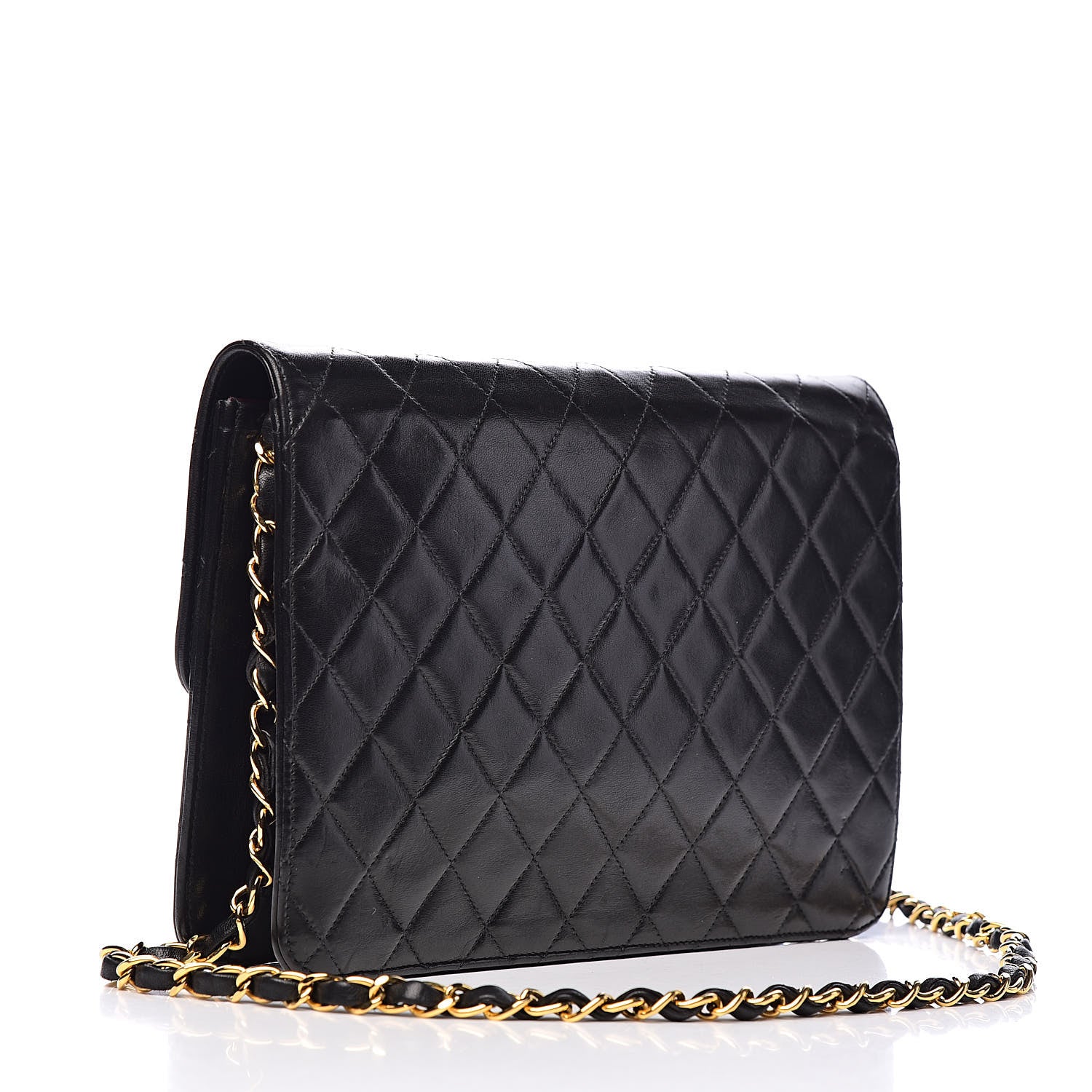 Chanel Lambskin Quilted Medium Single Flap Black 3 of 11