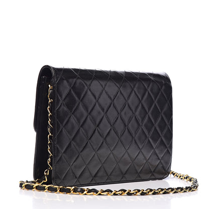 Chanel Lambskin Quilted Medium Single Flap Black 3 of 11
