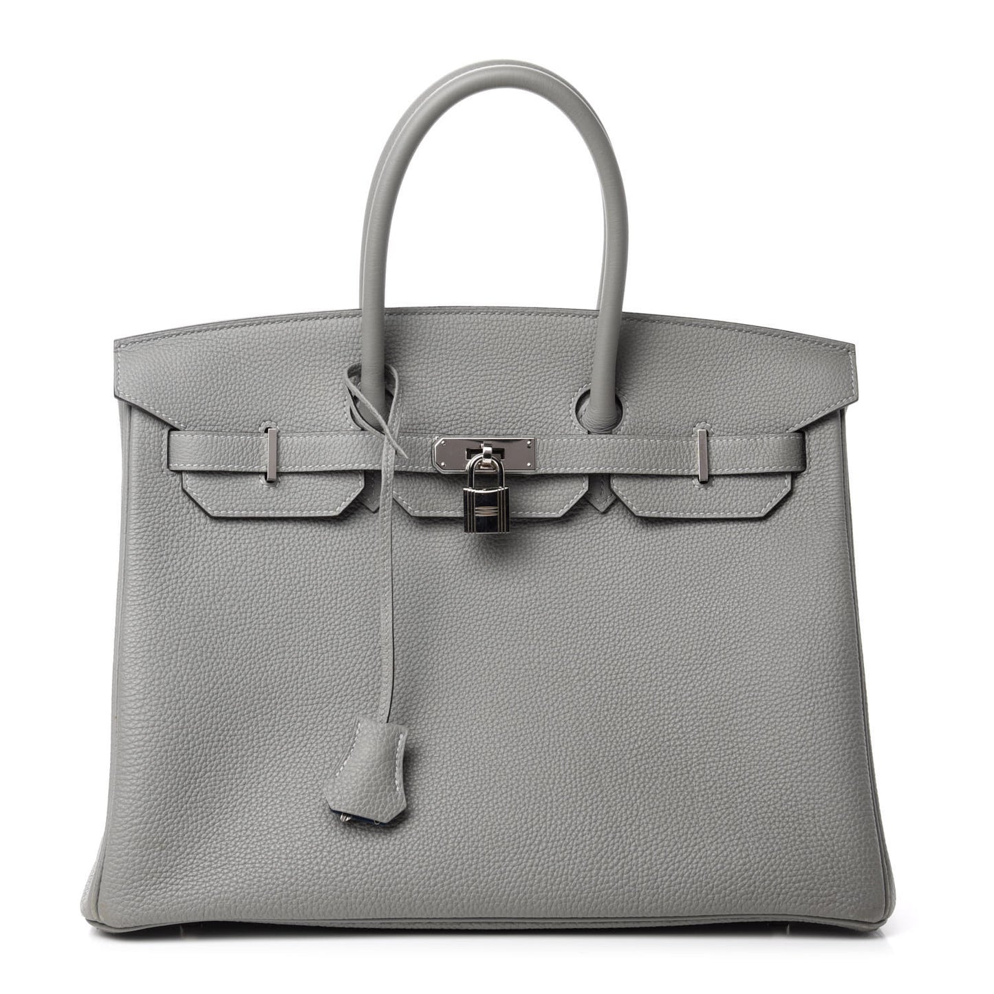 Togo Bi-Color Birkin 35 Gris Mouette Bleu Agate