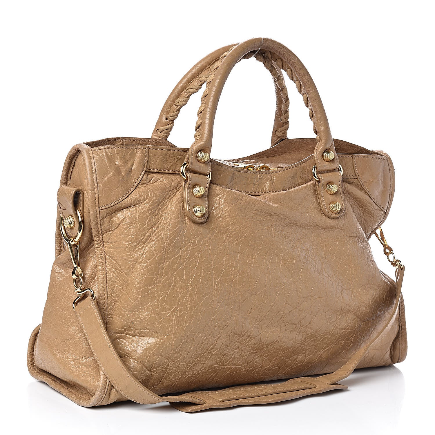 Balenciaga Agneau Giant 12 Gold Hardware City Beige Nougatine 3 of 16