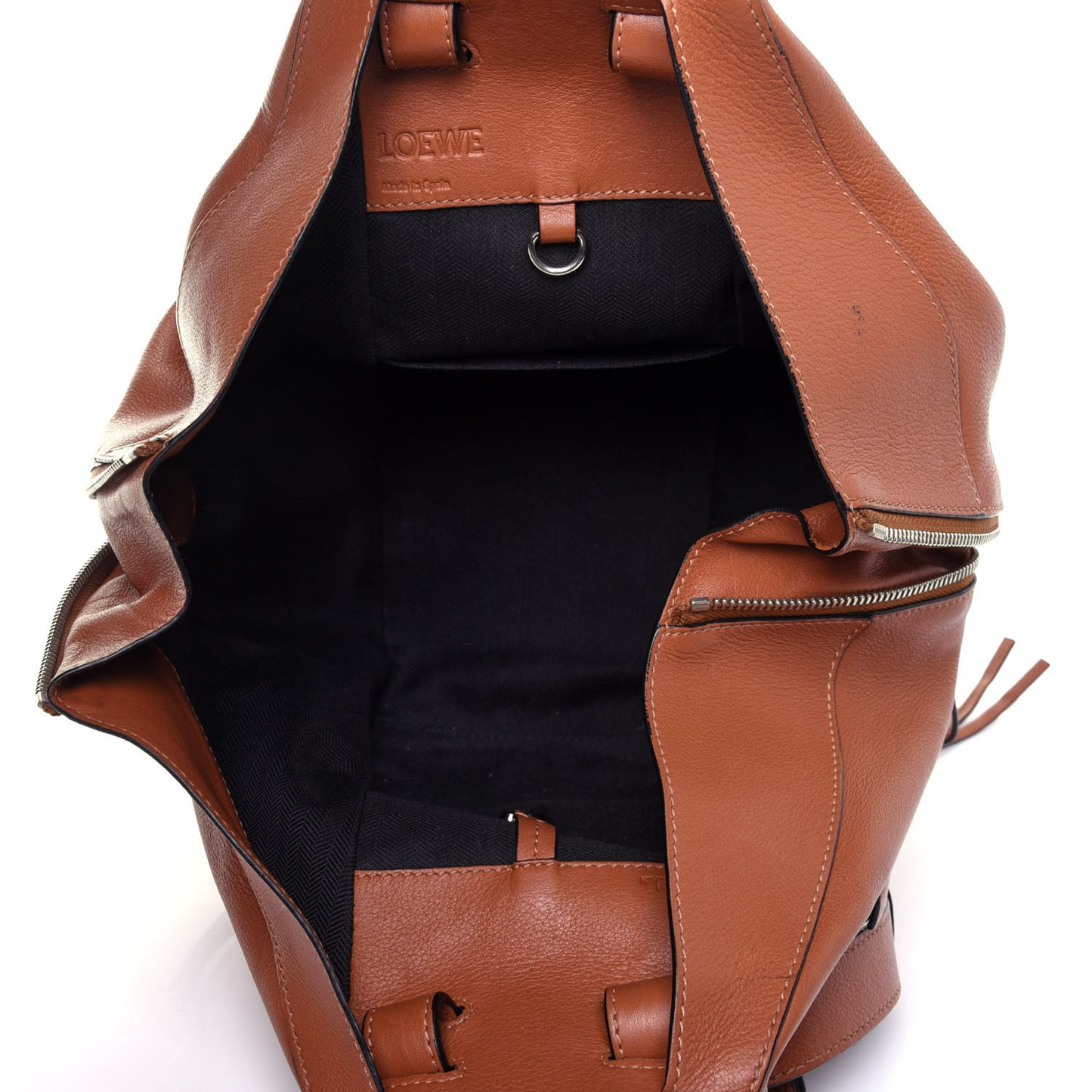 Calfskin Small Hammock Shoulder Bag Tan