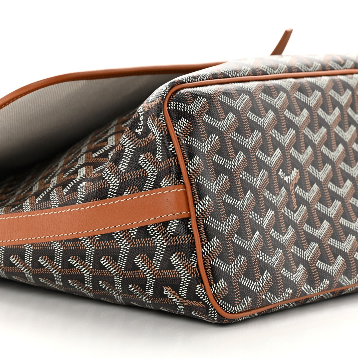 Goyardine Capetien Messenger Bag Black Gold