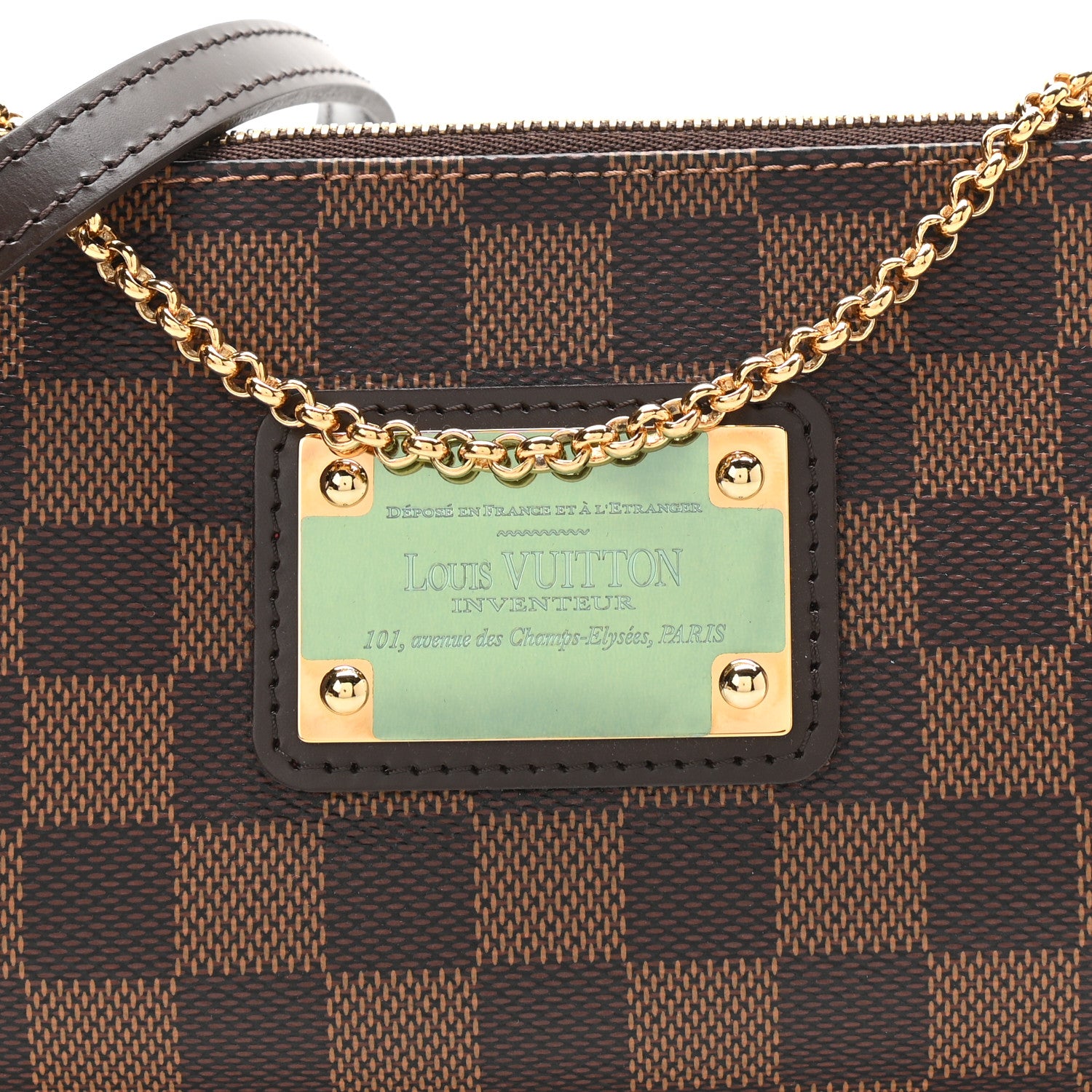 Louis Vuitton Damier Ebene Eva Clutch 7 of 9