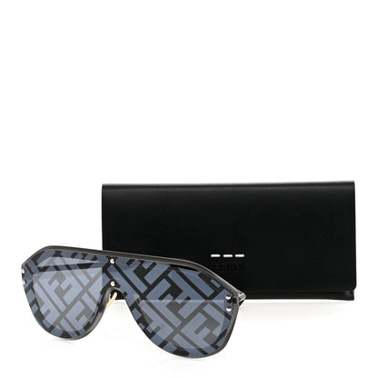 Fendi FF Fabulous Shield Sunglasses FF M0039/G/S Black 8 of 8