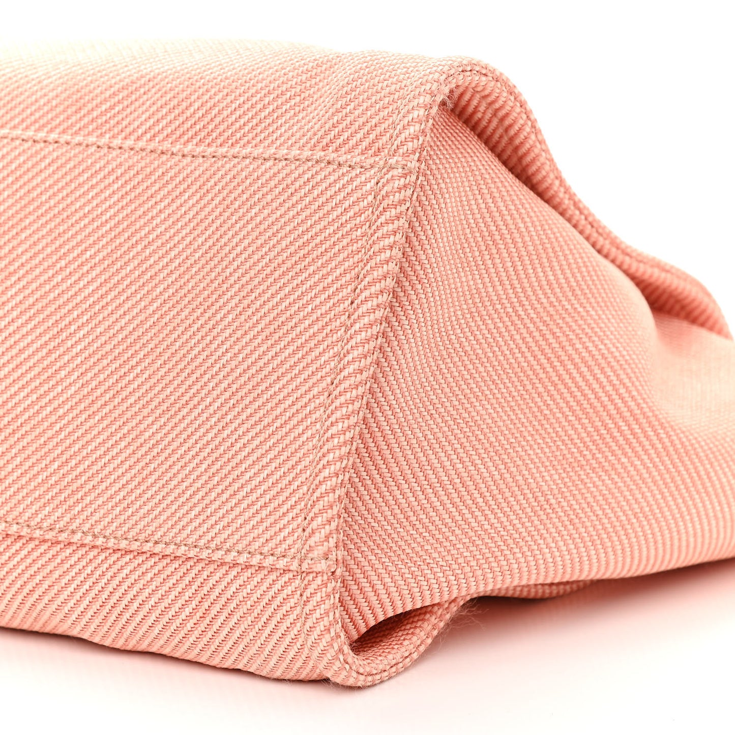 Mixed Fibers Calfskin Medium Deauville Tote Light Orange