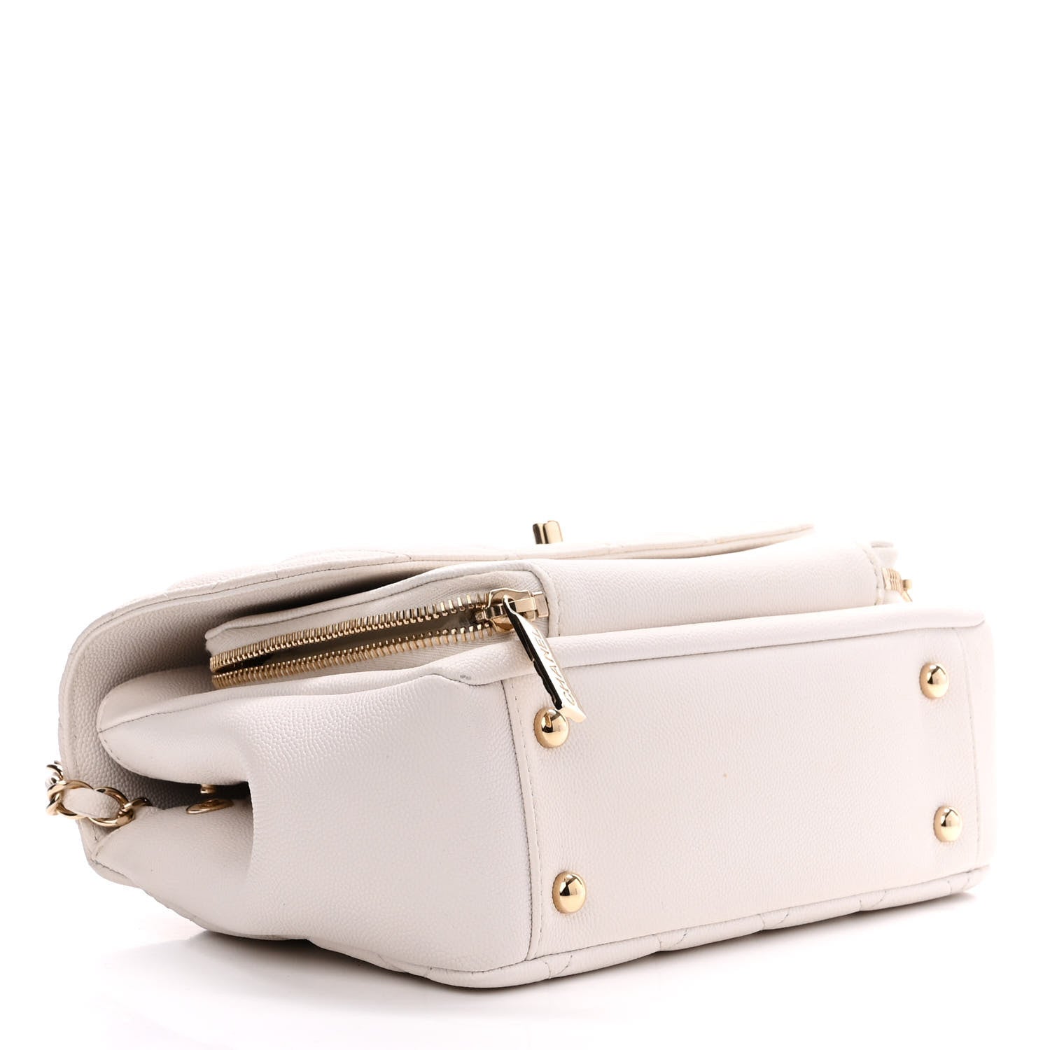 Chanel Caviar Quilted Medium Business Affinity Flap White 4 of 13