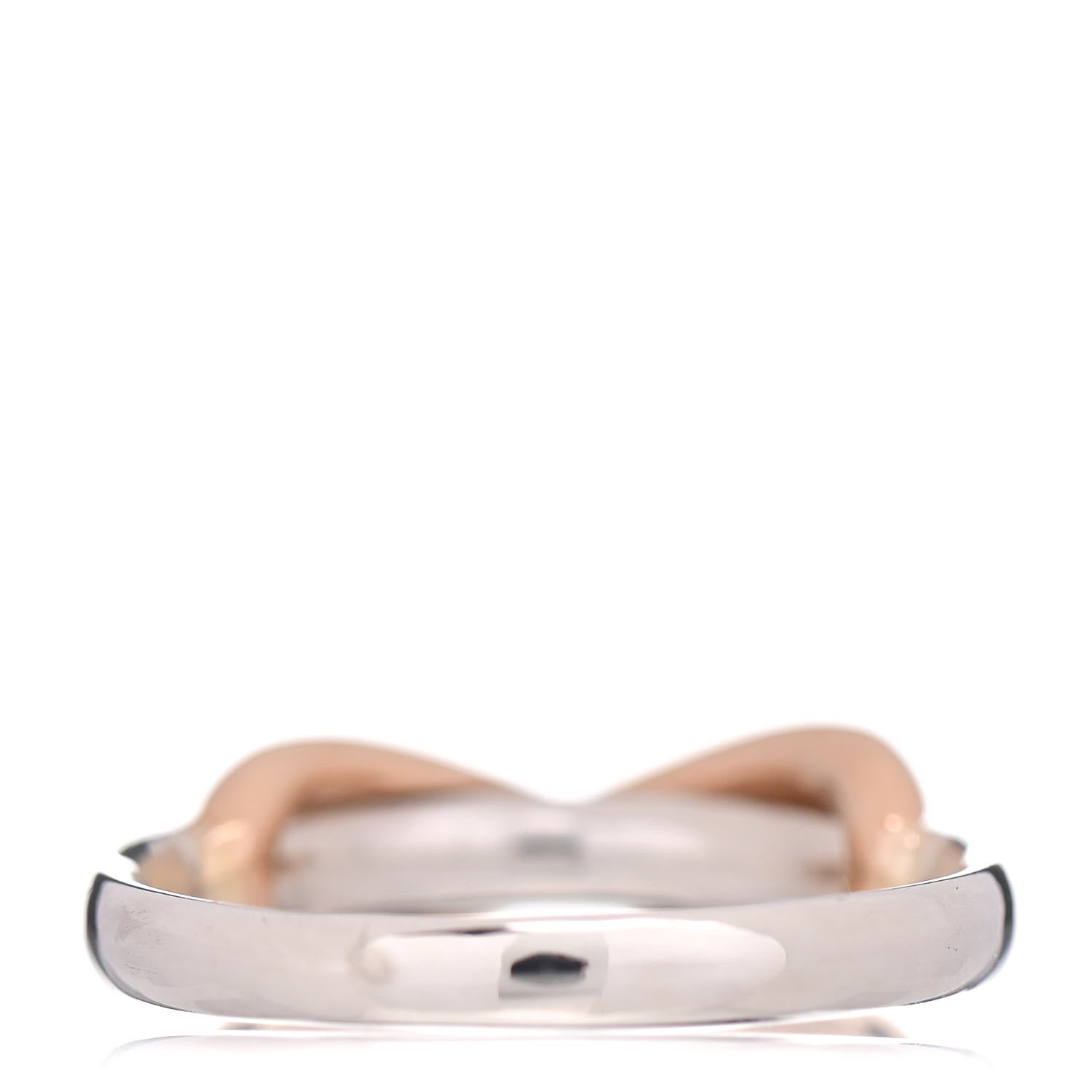 Tiffany Sterling Silver 18K Rose Gold Infinity Ring 50 5.25 4 of 5