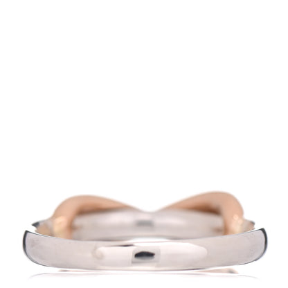 Tiffany Sterling Silver 18K Rose Gold Infinity Ring 50 5.25 4 of 5