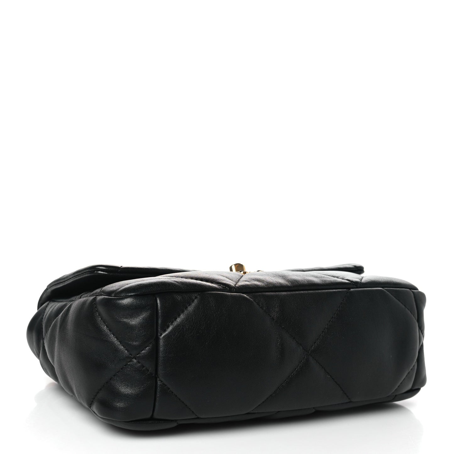 Lambskin Quilted Medium Chanel 19 Flap Black