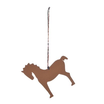 Hermes Epsom Togo Petit H Bag Charm Horse Orange Alezan 1 of 4
