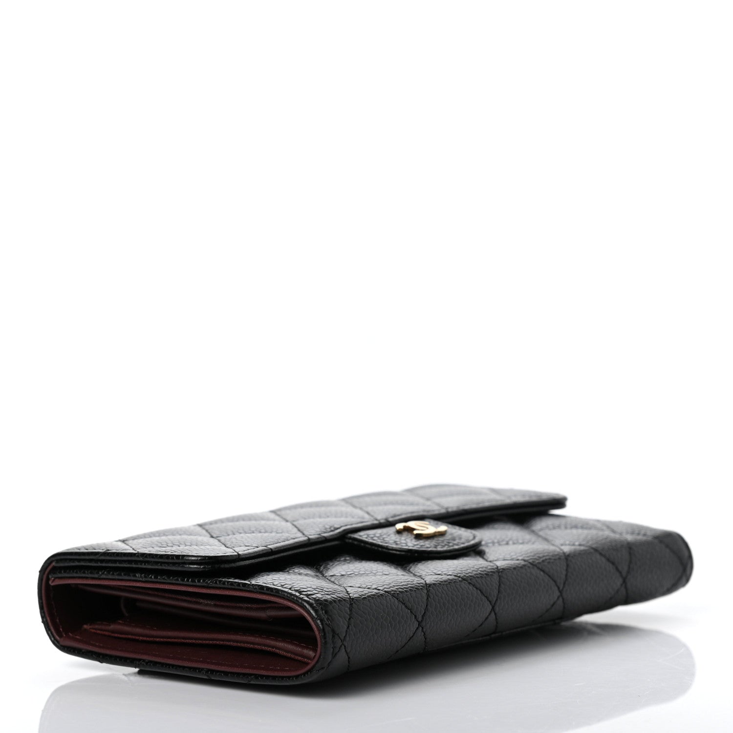 Chanel Caviar Quilted Large Flap Wallet Black 4 of 8