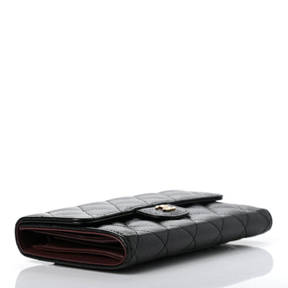 Chanel Caviar Quilted Large Flap Wallet Black 4 of 8