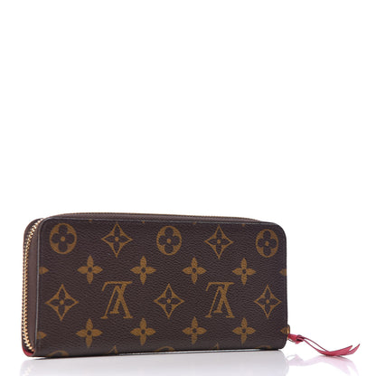Louis Vuitton Monogram Clemence Wallet Hot Pink 3 of 8
