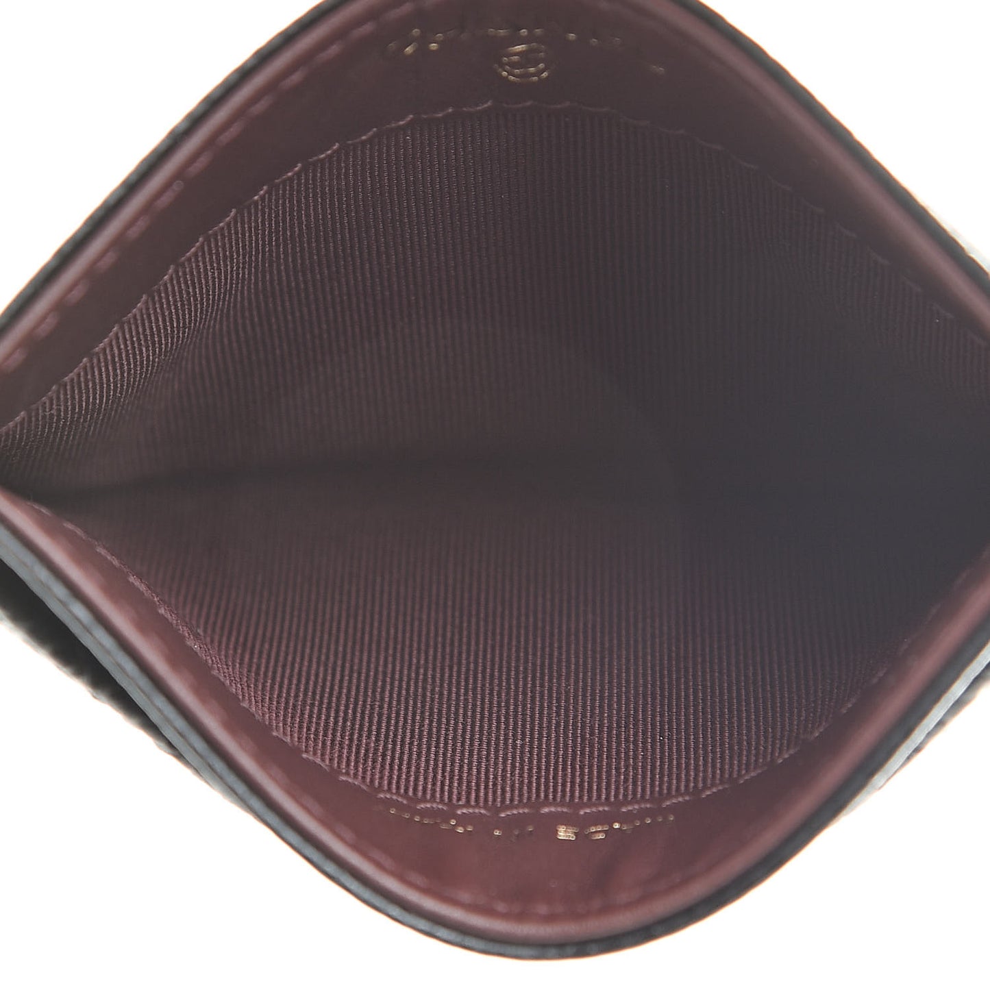 Caviar Quilted Card Holder Black