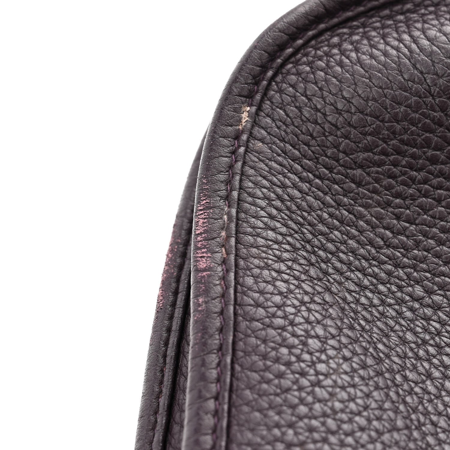 Hermes Taurillon Clemence Evelyne III GM Raisin 13 of 14