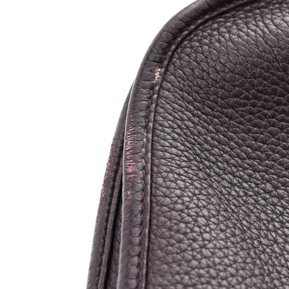 Hermes Taurillon Clemence Evelyne III GM Raisin 13 of 14