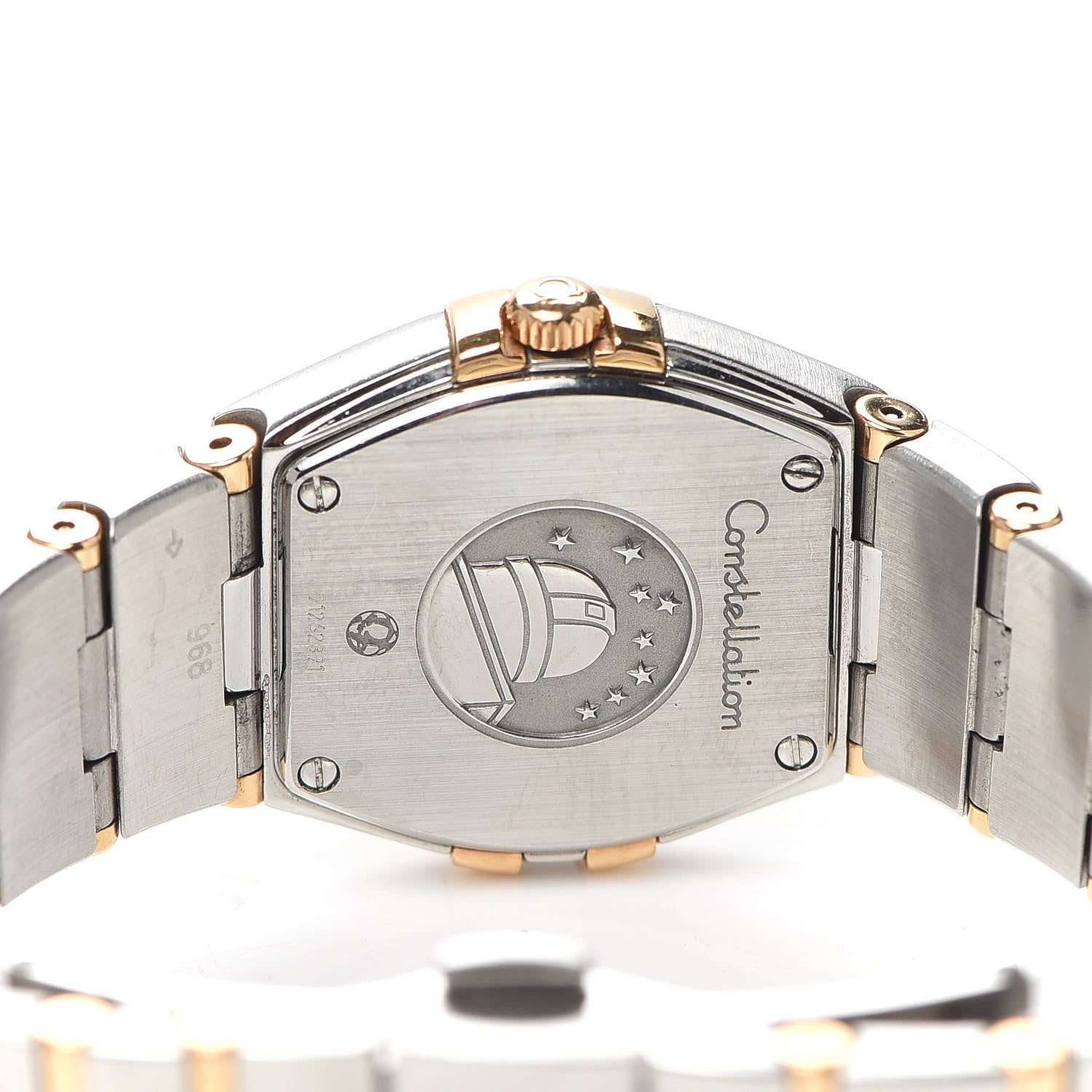 Omega Stainless Steel 18K Red Gold Diamond Mother of Pearl 24mm Constellation Quartz Watch 123.20.24.60.55.001 5 of 6