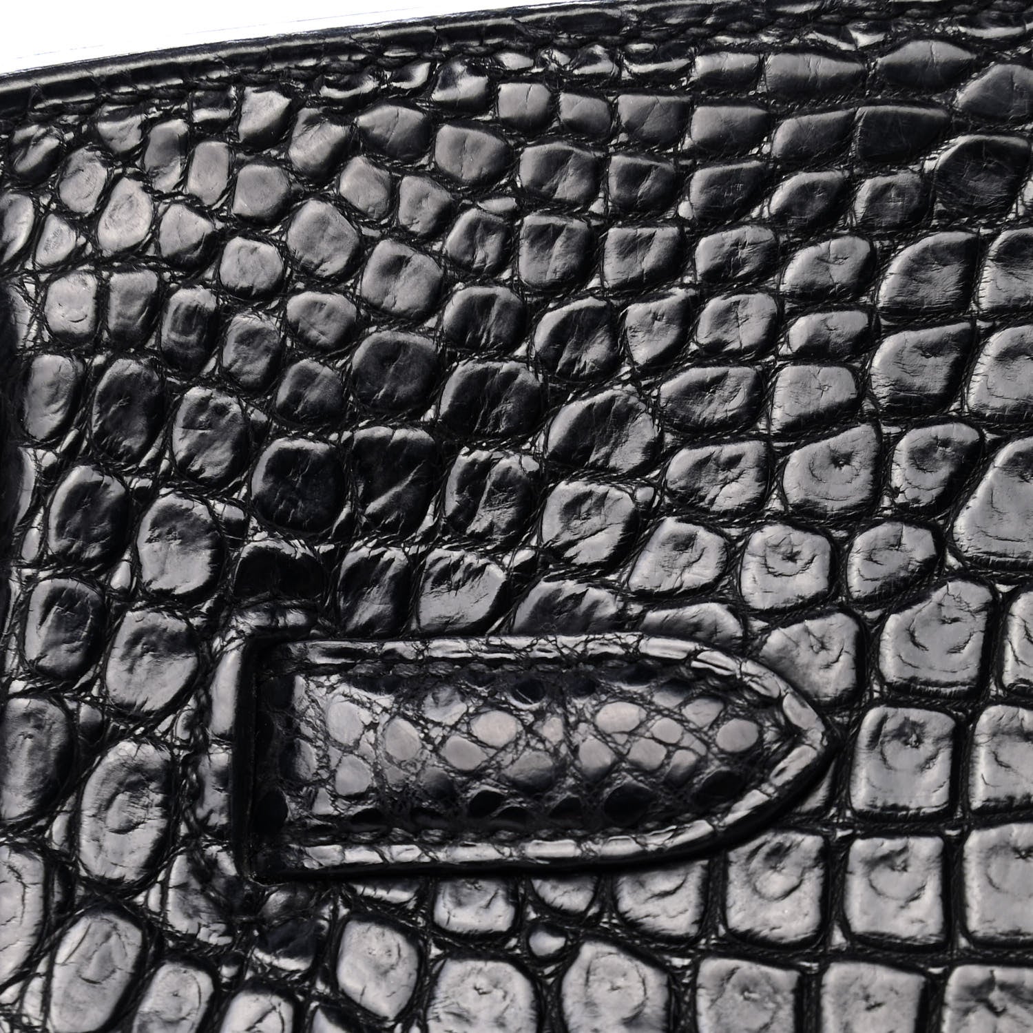 Hermes Matte Porosus Crocodile Birkin 35 Black 11 of 31