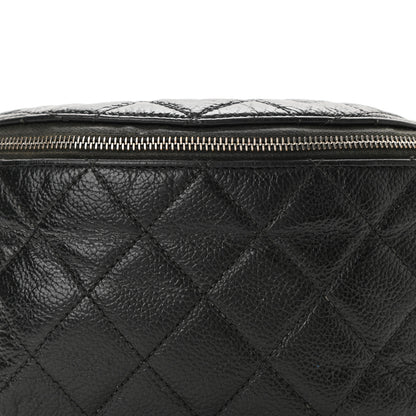 Chanel Grained Calfskin Quilted Waist Belt Bag Black 8 of 10