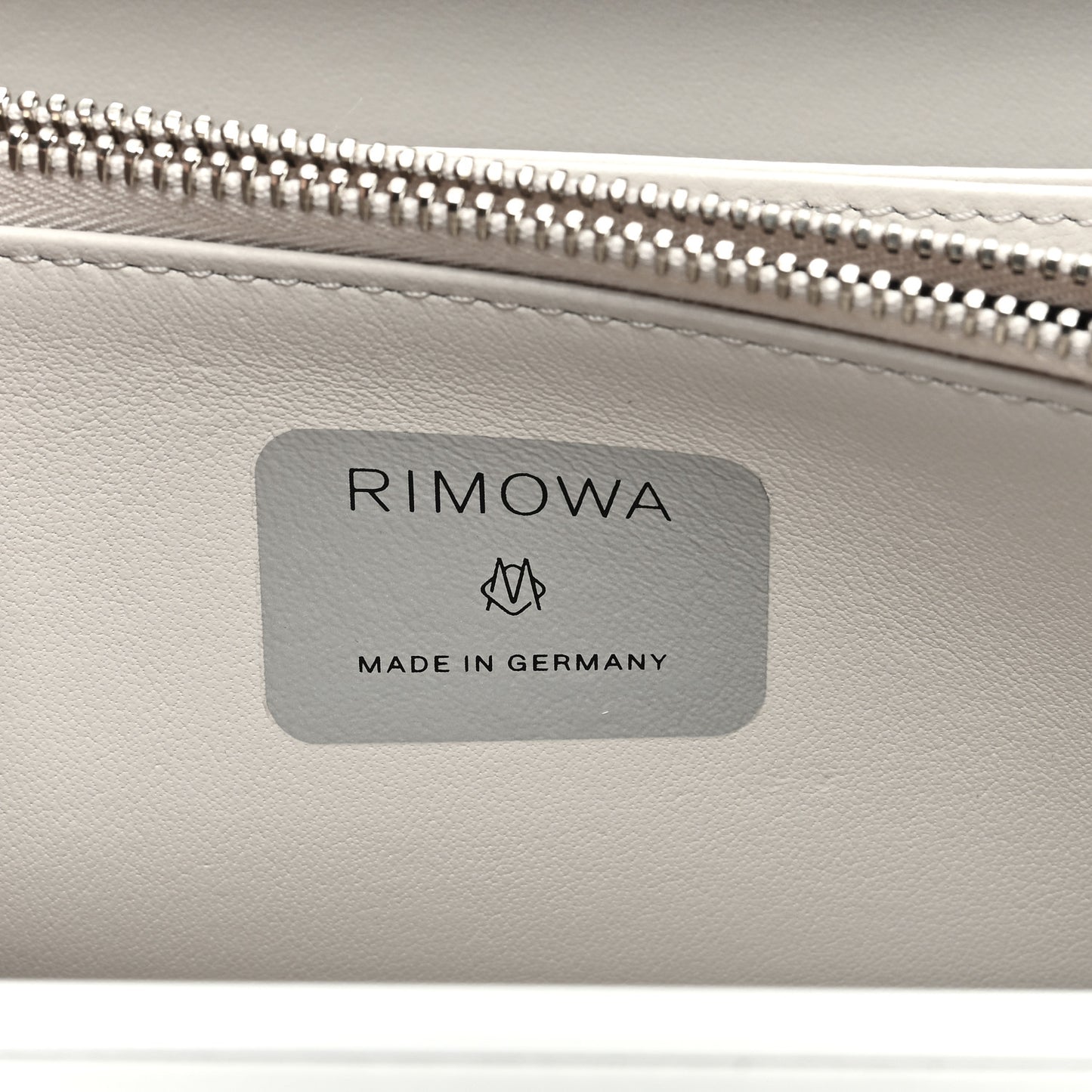 X RIMOWA Aluminum Personal Clutch On Strap Silver