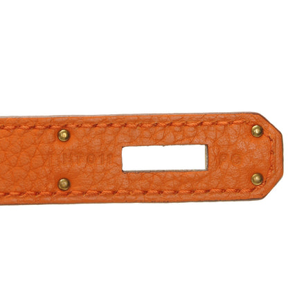 Hermes Taurillon Clemence Kelly Retourne 28 Orange 15 of 24