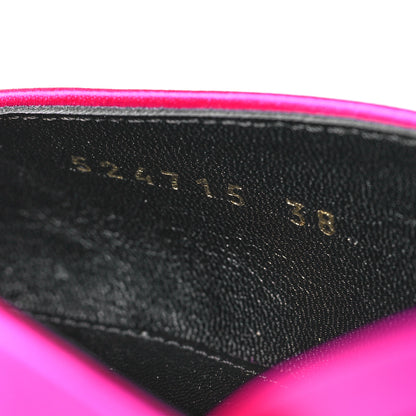 Balenciaga Satin Pointed Toe Knife Slingback 40mm Mules 38 Rose Fuchsia 8 of 9