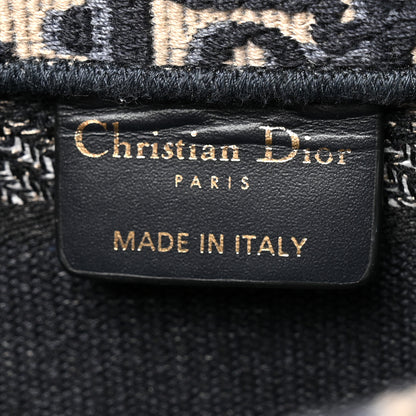 Christian Dior Oblique Mini Book Tote With Strap Blue Multicolor 6 of 11