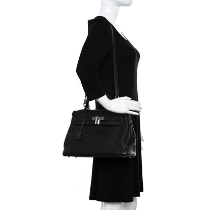 Hermes Fjord Kelly Retourne 32 Black 2 of 14