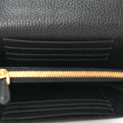 Prada Vitello Grain Wristlet Wallet Black 5 of 7