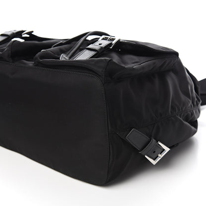Prada Tessuto Nylon Saffiano Medium Backpack Black 8 of 9