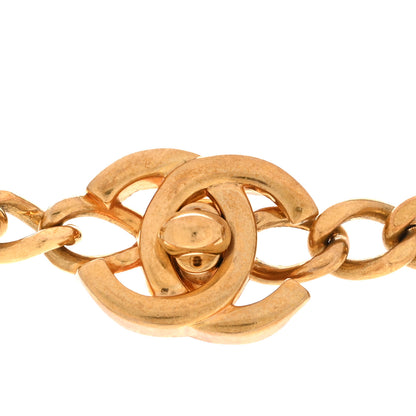 Chanel Quilted CC Pendant Chain Necklace Gold 6 of 7