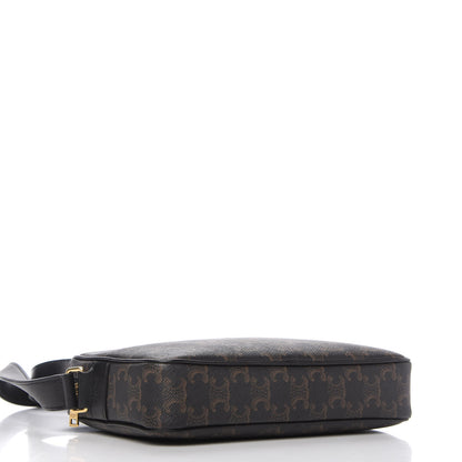 Celine Triomphe Canvas Medium Messenger Bag Black 4 of 9