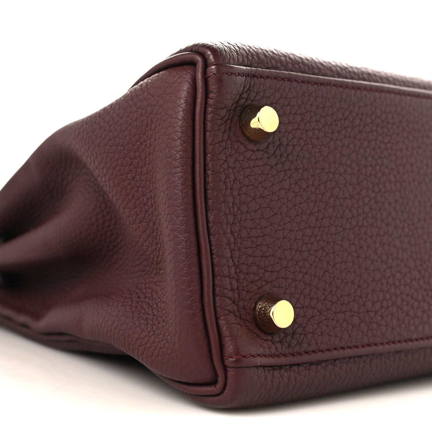 Hermes Togo Kelly Retourne 25 Bordeaux 9 of 11