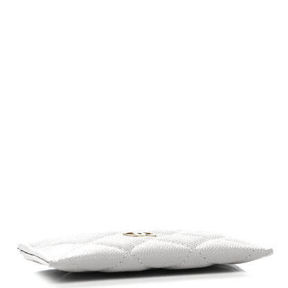 Chanel Caviar Quilted Card Holder Grey 4 of 8