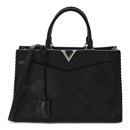 Louis Vuitton Monogram Cuir Plume Very Zipped Tote Black 1 of 8