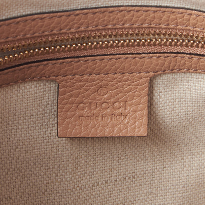 Gucci Pebbled Calfskin Large Soho Hobo Camelia 8 of 9