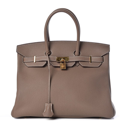 Hermes Togo Birkin 35 Etoupe 1 of 38