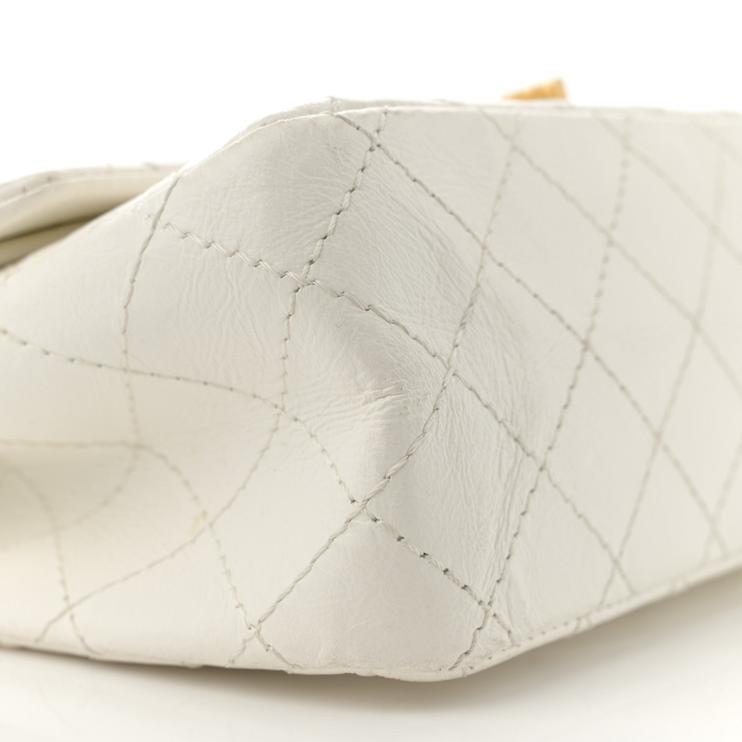 Chanel Aged Calfskin Quilted 2.55 Reissue 225 Flap White 9 of 15