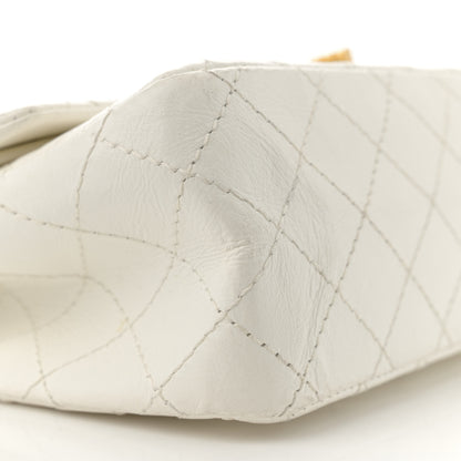 Chanel Aged Calfskin Quilted 2.55 Reissue 225 Flap White 9 of 15