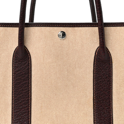 Hermes Toile Buffle Skipper Garden Party 36 MM Tote  Marron Fonce 7 of 13