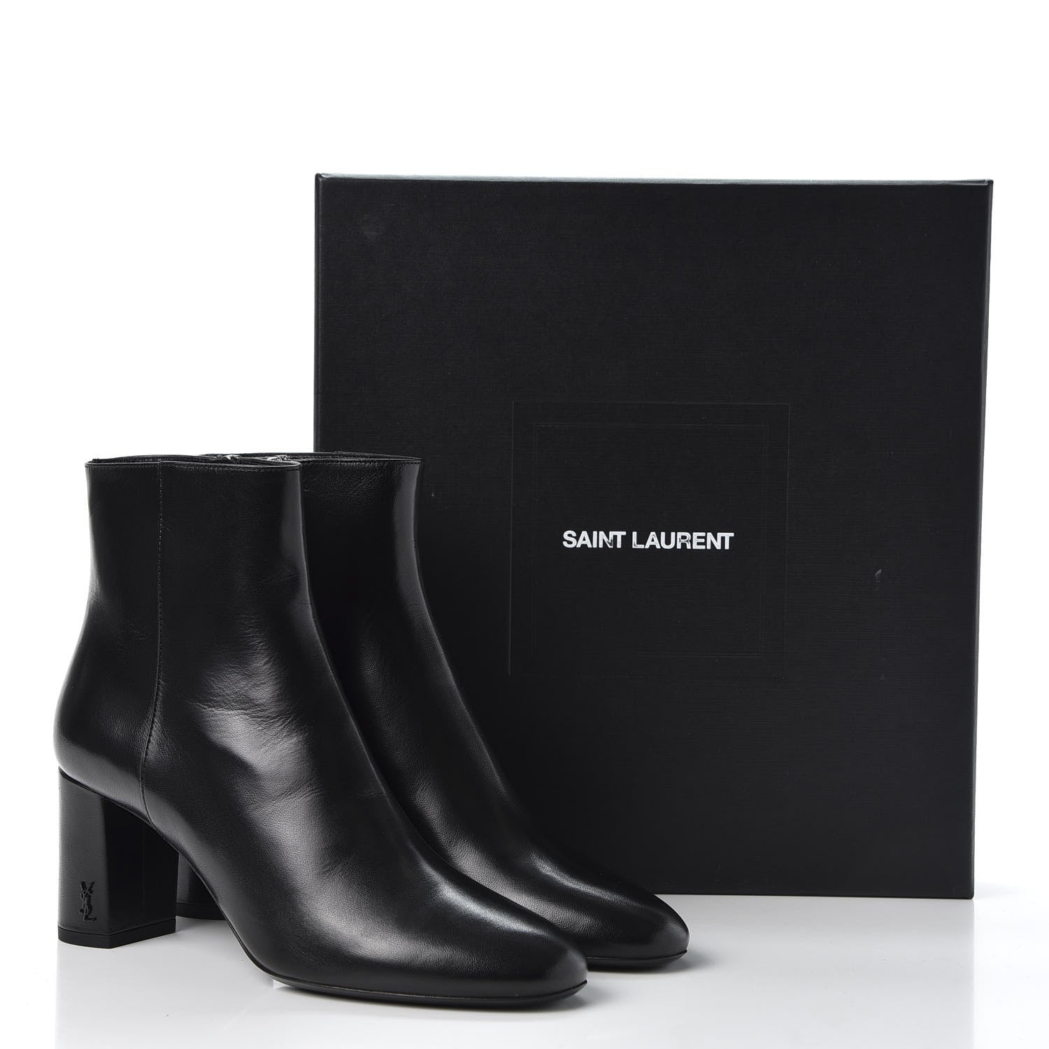 Saint Laurent Nappa Loulou Ankle Zip Boot 38 Black 11 of 11