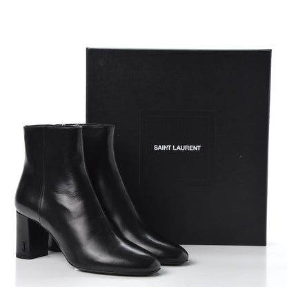 Saint Laurent Nappa Loulou Ankle Zip Boot 38 Black 11 of 11