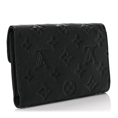 Louis Vuitton Empreinte Compact Curieuse Wallet Black 3 of 6