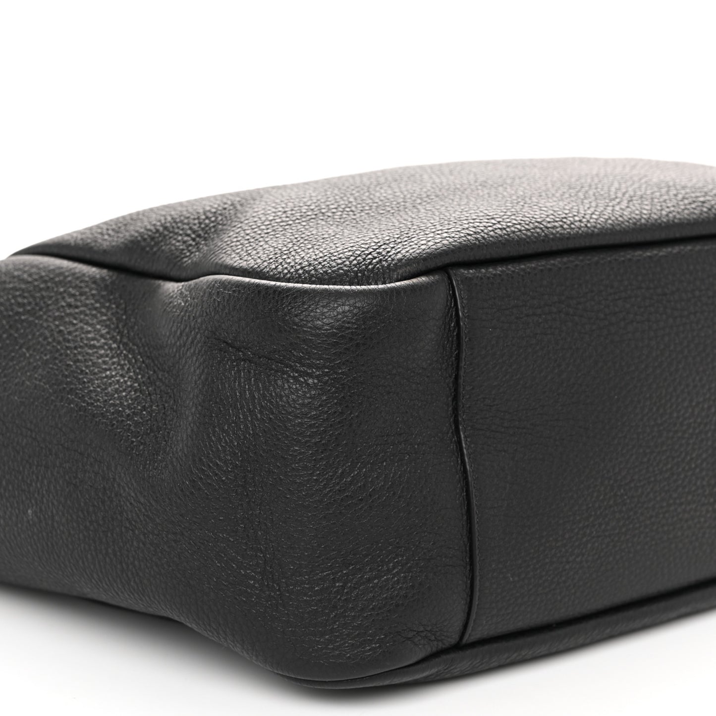 Grained Deerskin Bea Tote Black
