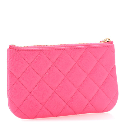 Chanel Caviar Quilted Small Cosmetic Case Pink 3 of 8