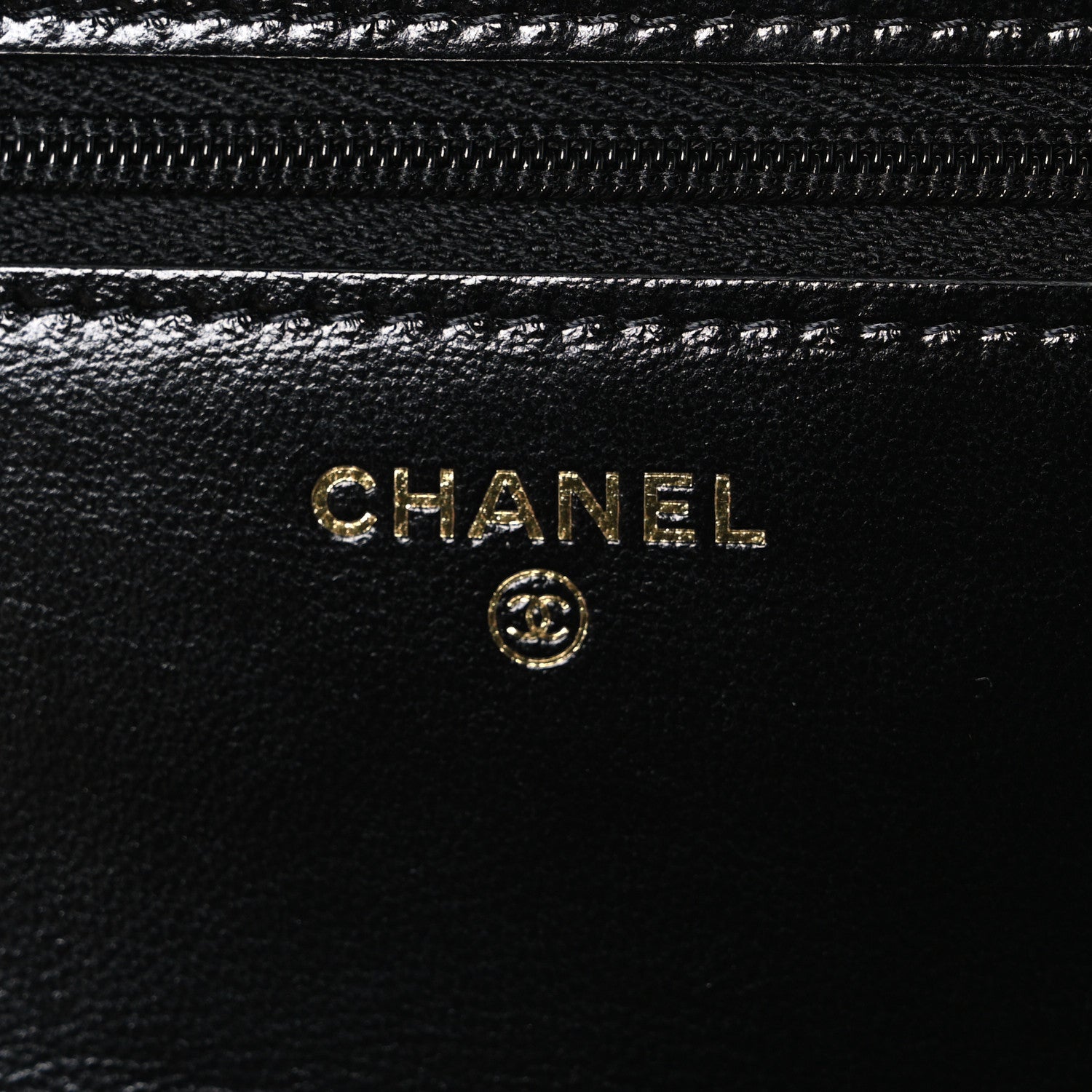 Chanel Shiny Lambskin Quilted CC Bow Wallet on Chain WOC Black 6 of 11