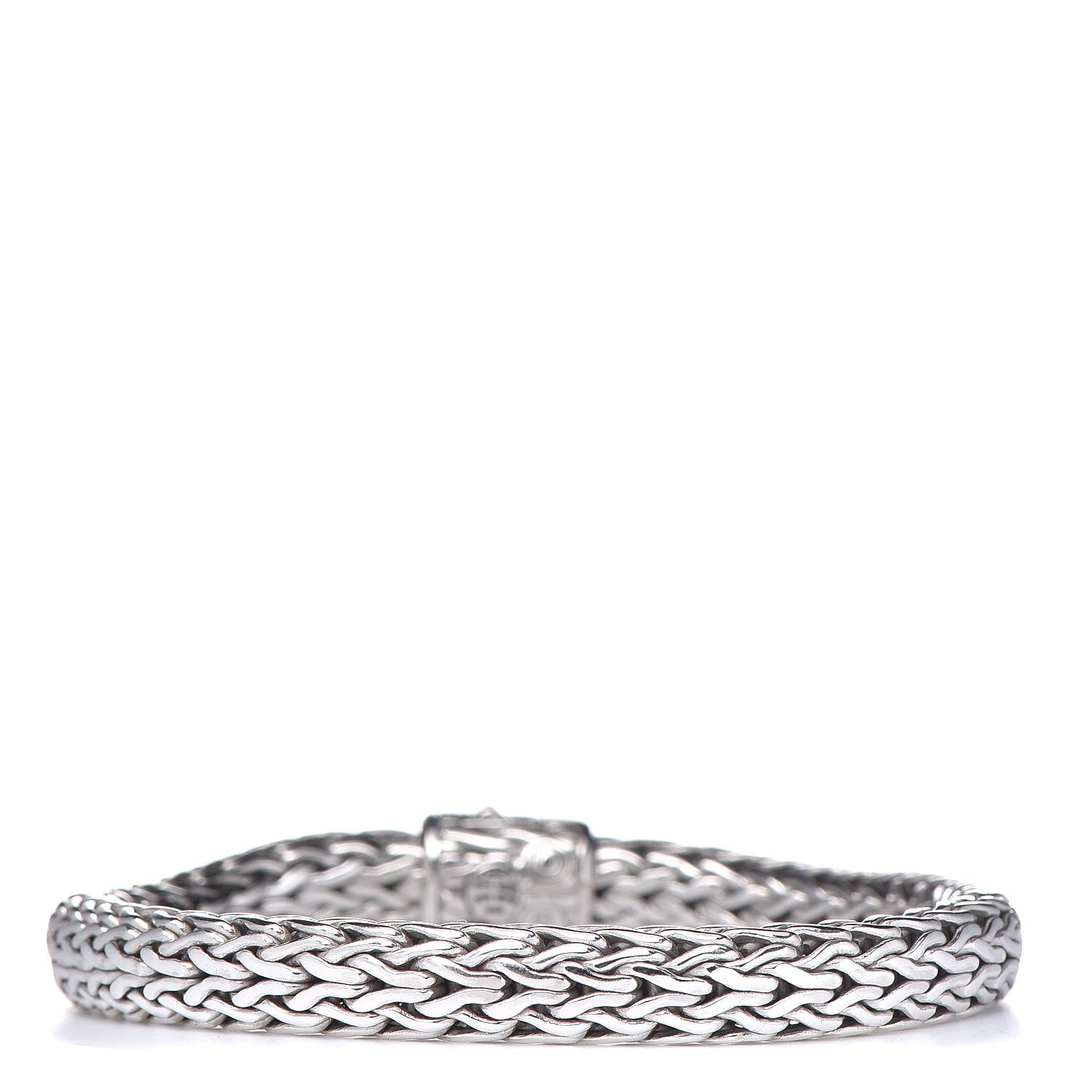 John Hardy Sterling Silver Diamond 7.5mm Classic Chain Bracelet 3 of 5
