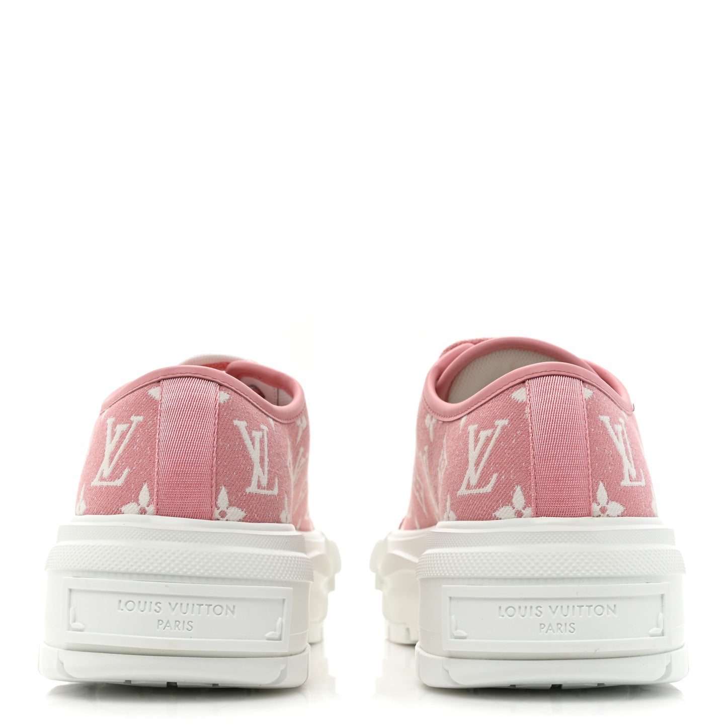 Denim Monogram Squad Sneakers 41 Pink