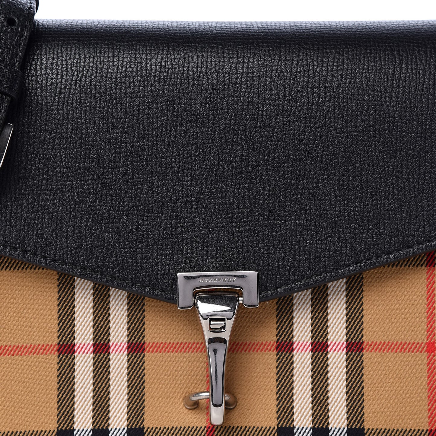 Derby Calfskin Vintage Check Small Macken Crossbody Bag Black