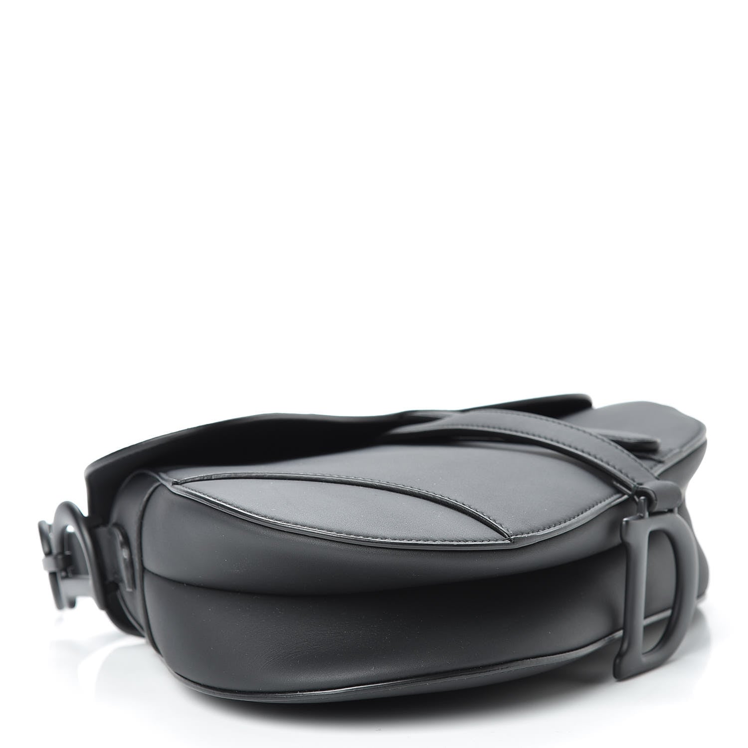Christian Dior Ultra Matte Calfskin Saddle Bag Black 4 of 11